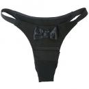 MYU Japanese Vibrator Holder Panties Ribbon Black