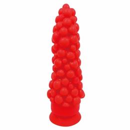 OUTVISION "Forbidden Fruit Hard RED" A Lot of Balls Stimulation Dildo