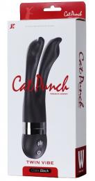 JAPANTOYZ CatPunch W TWIN VIBE Black High Quality and Low Price Vibrator Japanese Massager