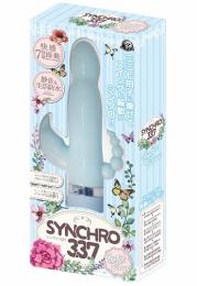 A-ONE "Synchro 3.3.7 Cuty Blue" Synchronously Move Rhythm Vibration Japanese Massager