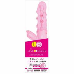 OUTVISION "LOVE BEADS Pink" Good Stimulation of Crystal Ball Vibrator Japanese Massager