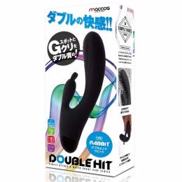 maccos japan "Double Hit Rabbit" G-spot & Clitorial Vibrartor Japanese Massager